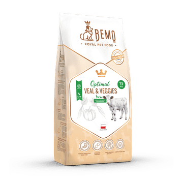 Bemo Optimal - suha hrana za pse s teletinom i povrćem 1 kg za male i srednje pse (S/M)