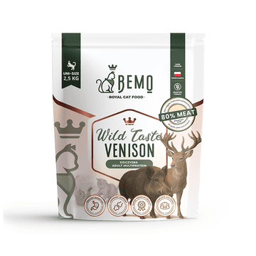 Bemo Cat Wild Taste Venison - suha hrana za mačke s divljači 2,5 kg