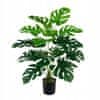 Umjetna monstera u posudi 70 cm, umjetno cvijeće, biljka 18 listova XL