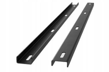 L&D Metalni nosač za ojačanje radnih ploča, crni, Booster 90 cm, stabilan