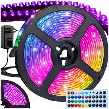 MON RGB LED traka u boji 5 m samoljepljiva s daljinskim upravljačem