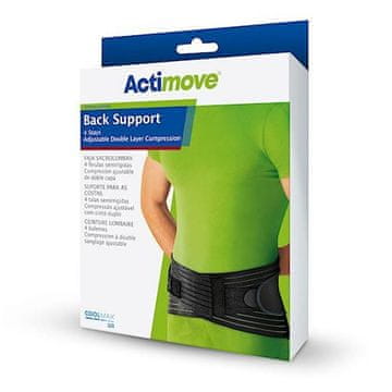 ACTIMOVE SE Lumbalno-sakralna ortoza s 4 čelična imobilizatora i zateznim pojasevima veličina XXL crna (114 cm - 124 cm) (7554124) (k=12)