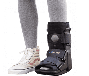 ++ACTIMOVE PRO štitnik za potkoljenicu i stopalo LOW otvoreni prsti veličina L crni (7627253) (k=16)