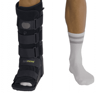 ++ACTIMOVE PRO štitnik za potkoljenicu i stopalo HIGH otvoreni prsti veličina L crni (7627258) (k=16)