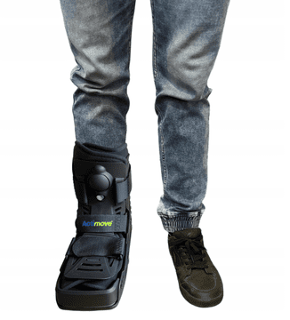 ++ACTIMOVE PRO štitnik za potkoljenicu i stopalo LOW zatvoreni prsti veličina M crni (7627632) (k=16)