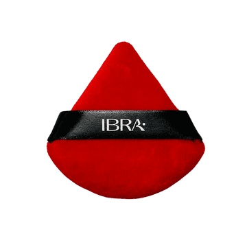 IBRA Makeup crvena trokutasta puf za puder