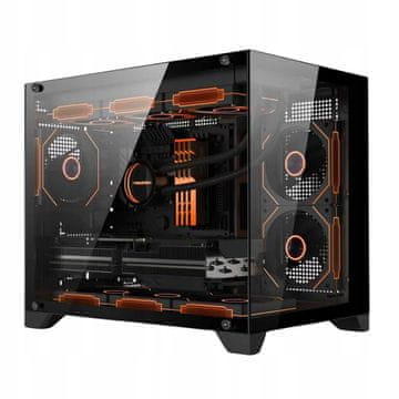 Power Train Gaming kućište, staklo, TOWER, 6x 120 mm aRGB ventilatora