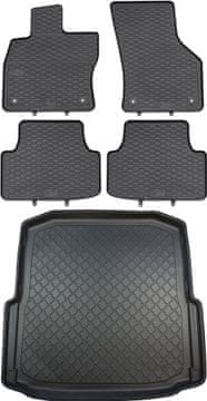 Škoda Octavia III 5E Hatchback od 02.2013-05.2020r. KOMPLET - gumene prostirke za auto + tepih za prtljažnik