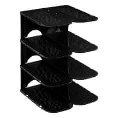 5Five® Organizator za 4 para cipela, crni