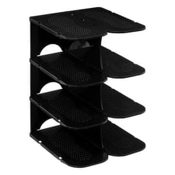 5Five® Organizator za 4 para cipela, crni