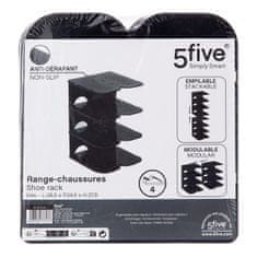 5Five® Organizator za 4 para cipela, crni