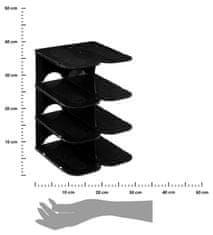 5Five® Organizator za 4 para cipela, crni