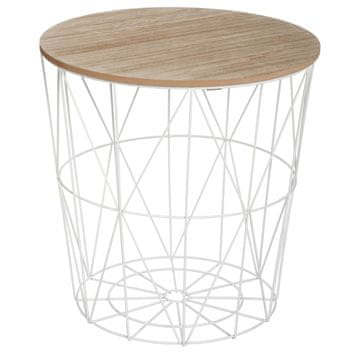 Atmosphera Stolik kavani Kumi bijeli 40 cm