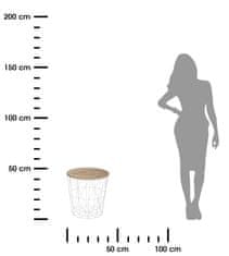 Atmosphera Stolik kavani Kumi bijeli 40 cm