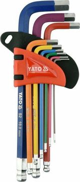 TOYA Yato imbus ključevi 9 kom/kugla. 05632 1,5-10 mm