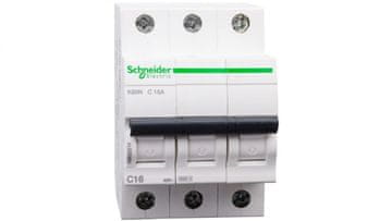 Schneider Automatski osigurač 3P C 16A 6kA AC K60N Acti9 A9K02316