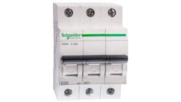 Schneider Automatski osigurač 3P C 25A 6kA AC K60N Acti9 A9K02325