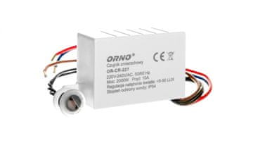 Sumračni prekidač sa senzorom 10A 230V 5-50lx OR-CR-227