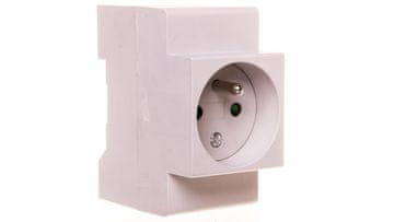 Kanlux Modularna servisna utičnica 2P+Z 16A 250V za DIN šinu kmfs-16A 19490