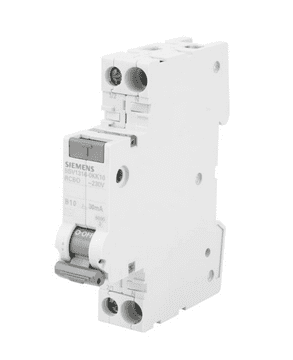 Siemens Diferencijalni prekidač 2P B 10A 0,03A tip AC 6kA 30mA Sentron 5SV1316-0KK10