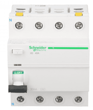 Schneider 4P 40A 0.03A diferencijalni prekidač tip AC iID A9Z11440