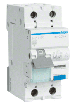 RCBO 2P B10A 0,03A Tip A ADA910D