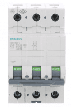 Siemens Automatski osigurač 3P C 20A 6kA AC Sentron 5SL6320-7