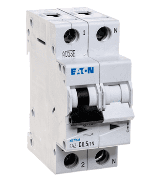 EATON Automatski osigurač 1P+N C 0.5A 15kA AC FAZ C05/1N 278657