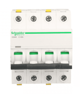 Schneider Automatski osigurač 4P C 40A 6kA AC iC60N-C40-4 Acti9 A9F04440