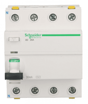 Schneider 4P 25A 0.03A diferencijalni prekidač tip AC iID A9Z11425