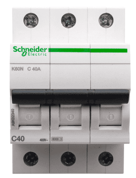 Schneider Automatski osigurač 3P C 40A 6kA AC K60N Acti9 A9K02340