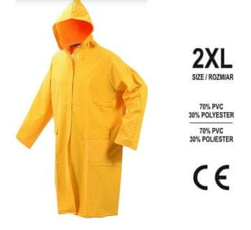 TOYA Vorel žuti PVC kaput XXL