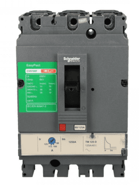 Schneider Automatski osigurač 36kA, termomagnetski okidač 125A, 3P Compact CVS LV516332