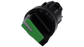 Siemens 2-pozicijska sklopka 22 mm crno/zelena nepovratna O-I moguće pozadinsko osvjetljenje plastika IP69k sirius ACT 3SU1002-2BF40-0AA0