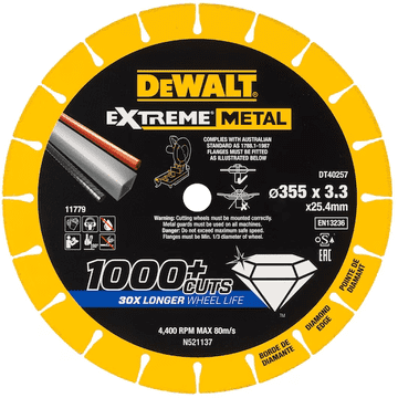 Dewalt metalni disk dijamantni 355x3,3x25,4 mm