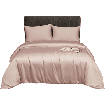 Nikcorp Set posteljine od bambusa 3 dijela 240x260 cm, 2 jastuka 65x65 cm, ružičasta, svilenkasta, prozračna, termoregulacija, skriveni patentni zatvarač, postojane boje, jednostavna njega, luksuzna mekoća