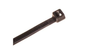 Kabelska vezica 4,5 mm 190 mm crna UV 190/4,5 OZC 45-190 UV 25.125 /100 kom/