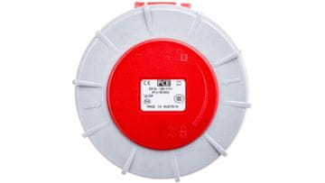 PCE Prijenosna utičnica 63A 4P 400V crvena IP67 s uvijanjem 234-6