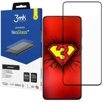 3MK NeoGlass 8H neprobojno staklo za Samsung Galaxy S22 Plus crno