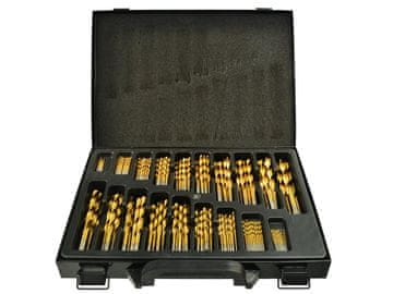 Set od 170 HSS TiN svrdla za metal, kutija (5)