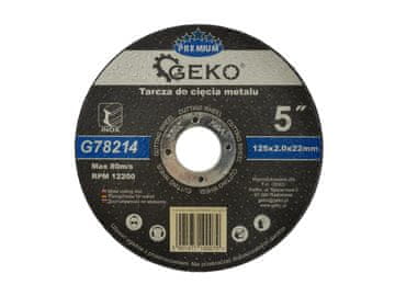 Geko premium 125x2 Inox rezna ploča za metal (10/50/200/400)