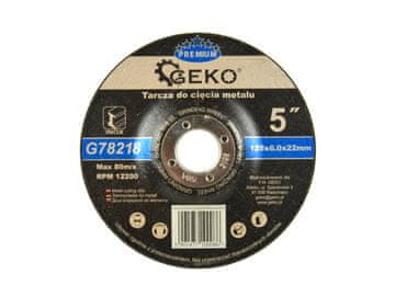 Geko premium 125x6 inox brusni disk za metal (5/25/100)