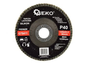 Silikonski lamelni disk 125 mm P40 geko premium (10/200)