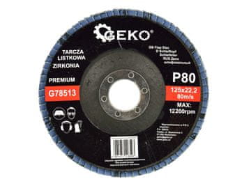 Cirkonijski lamelni disk 125 mm P80 geko premium (10/200)