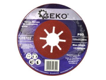 Vlaknasti disk za brušenje kamenine 125 mm P80 (10/200)