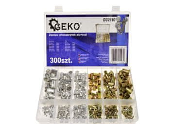 Set aluminijskih + čeličnih zakovnih matica 300 kom (20)