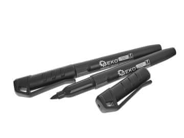Trajni građevinski marker crni debeli - set od 2 (12/144)