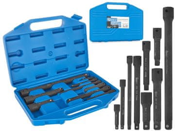 Set udarnih produžetaka 1/4" 3/8" 1/2" CrV 9 komada (15)