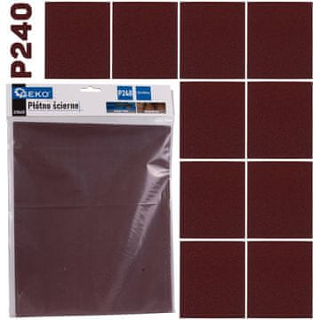 Brusna tkanina - list 230x280mm P240 (10/500)
