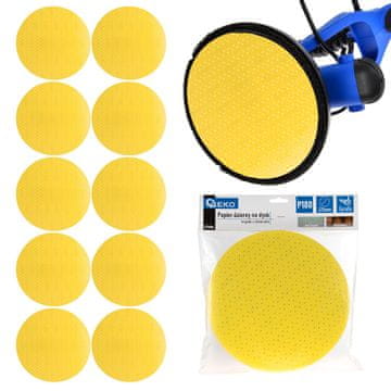 Brusni papir za disk - disk s rupama 225 mm P180 /žirafa/ (10/100/500)